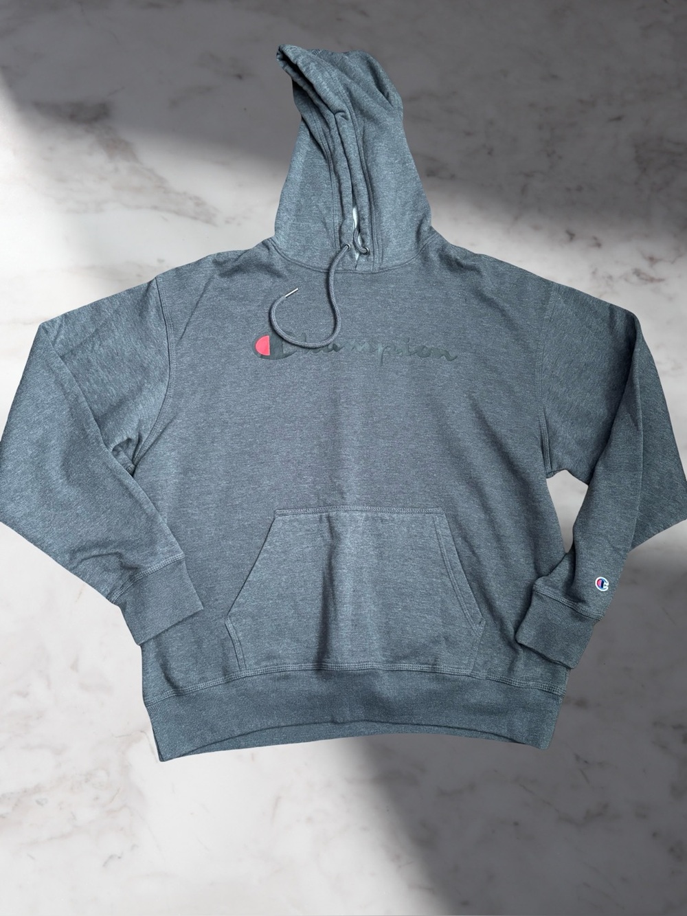 Champion Men’s Gray Pullover Hoodie Size Large